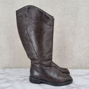 Blondo Canadian Knee High Brown Pull On Riding Boots Women's Size 7.5B